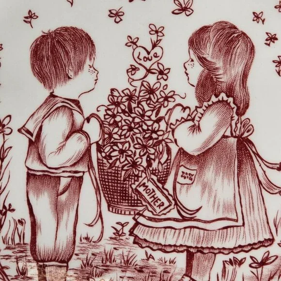 Royal Croconford Plate 1977 A Tribute to Mother All Year Long England Vintage - Picture 2 of 11